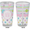 Girly Girl Pint Glass - Full Color - Front & Back Views