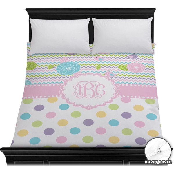 Custom Girly Girl Duvet Cover - Full / Queen (Personalized)