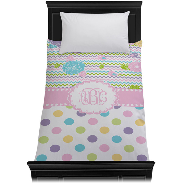 Girly Girl Duvet Cover - Twin - On Bed - No Prop