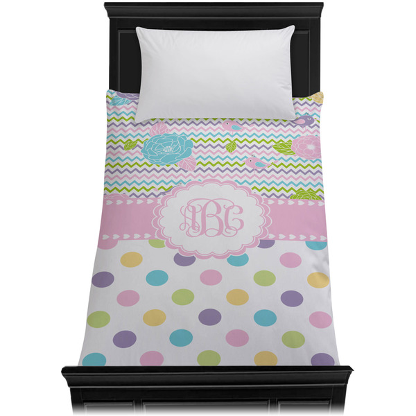 Girly Girl Duvet Cover - Twin XL - On Bed - No Prop