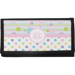Girly Girl Canvas Checkbook Cover (Personalized)