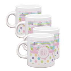 Girly Girl Single Shot Espresso Cups - Set of 4 (Personalized)
