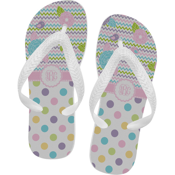 Custom Girly Girl Flip Flops - Medium (Personalized)