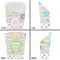 Girly Girl French Fry Favor Box - Front & Back View