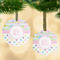 Girly Girl Frosted Glass Ornament - MAIN PARENT