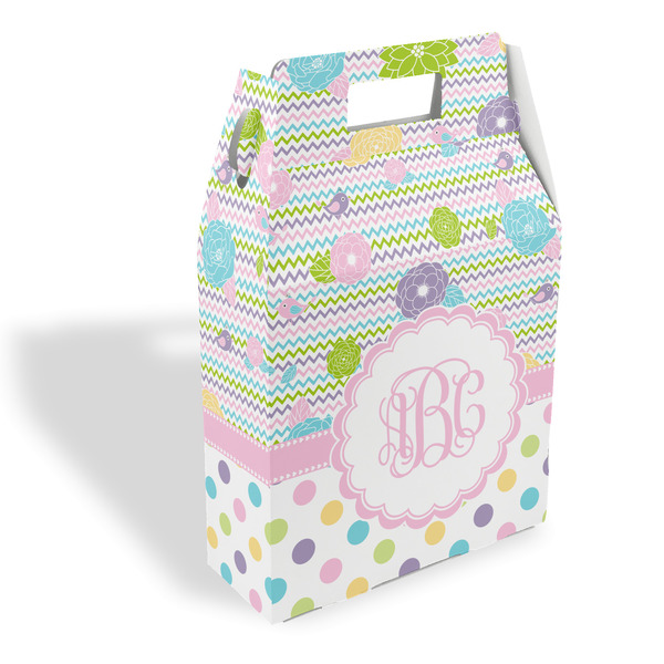 Custom Girly Girl Gable Favor Box (Personalized)