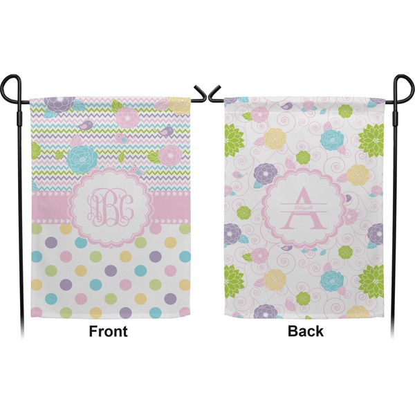 Girly Girl Garden Flag - Double Sided Front and Back