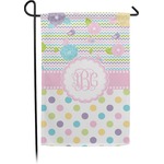 Girly Girl Small Garden Flag - Double Sided w/ Monograms