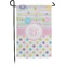 Girly Girl Small Garden Flag - Double Sided w/ Monograms