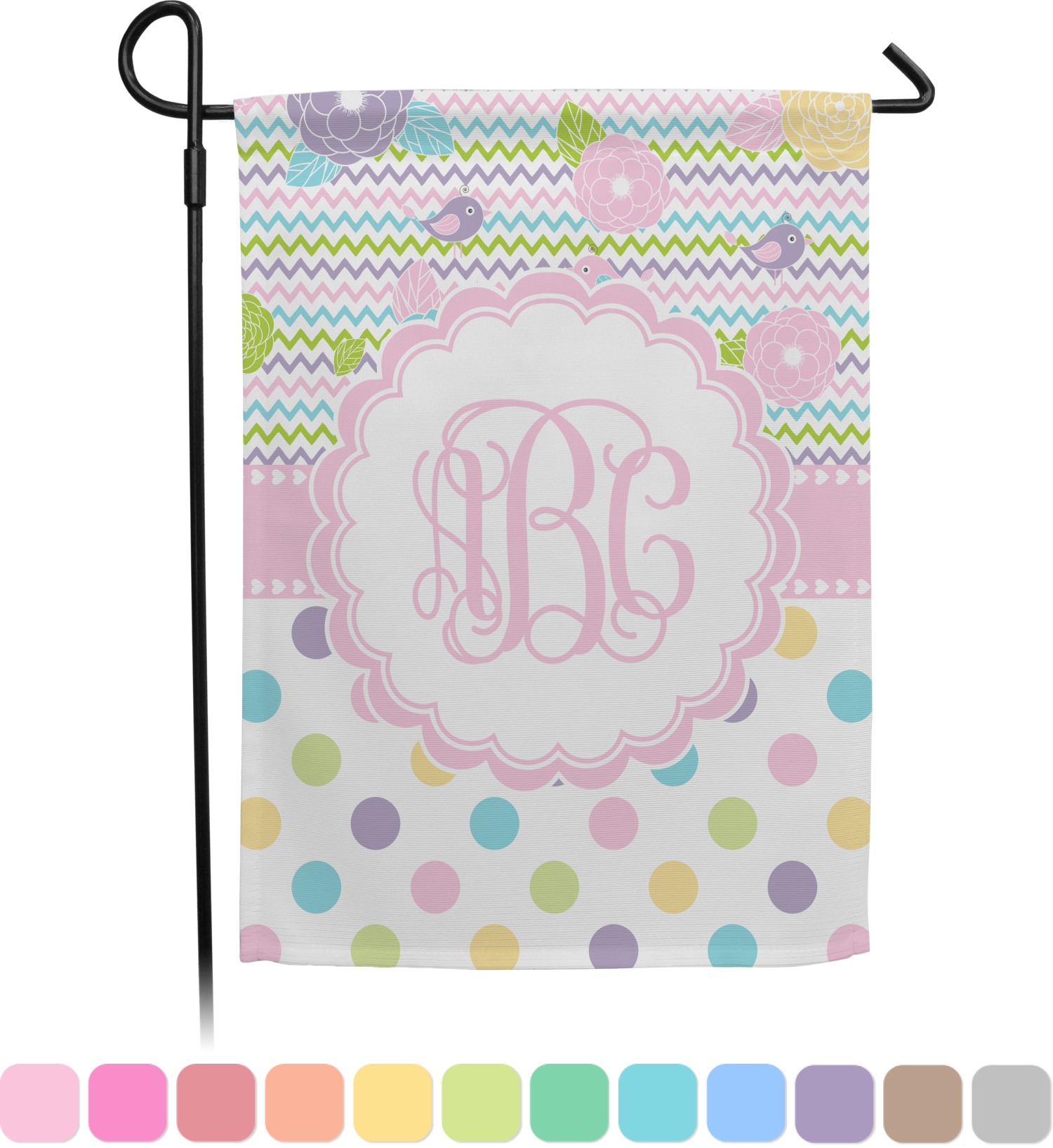 Girly Girl Garden Flag (Personalized) YouCustomizeIt