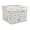 Girly Girl Gift Box with Lid - Canvas Wrapped - Large (Personalized)
