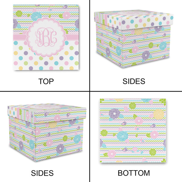 Girly Girl Gift Boxes with Lid - Canvas Wrapped - Medium - Approval