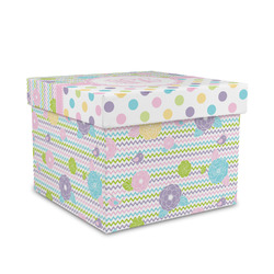 Girly Girl Gift Box with Lid - Canvas Wrapped - Medium (Personalized)