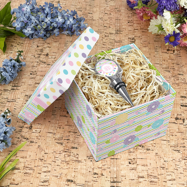 Girly Girl Gift Boxes with Lid - Canvas Wrapped - Medium - In Context