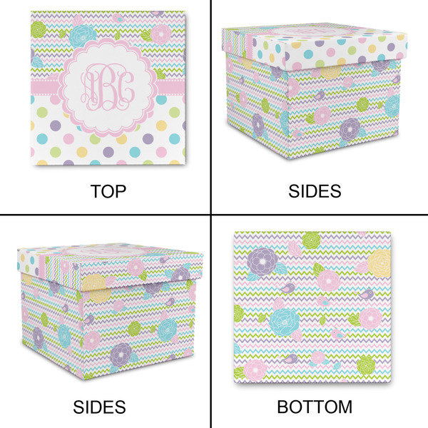 Girly Girl Gift Boxes with Lid - Canvas Wrapped - Small - Approval