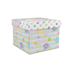 Girly Girl Gift Box with Lid - Canvas Wrapped - Small (Personalized)