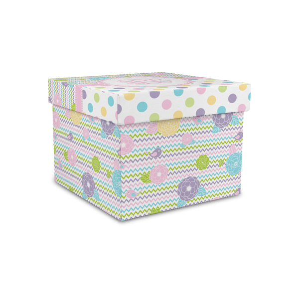 Custom Girly Girl Gift Box with Lid - Canvas Wrapped - Small (Personalized)