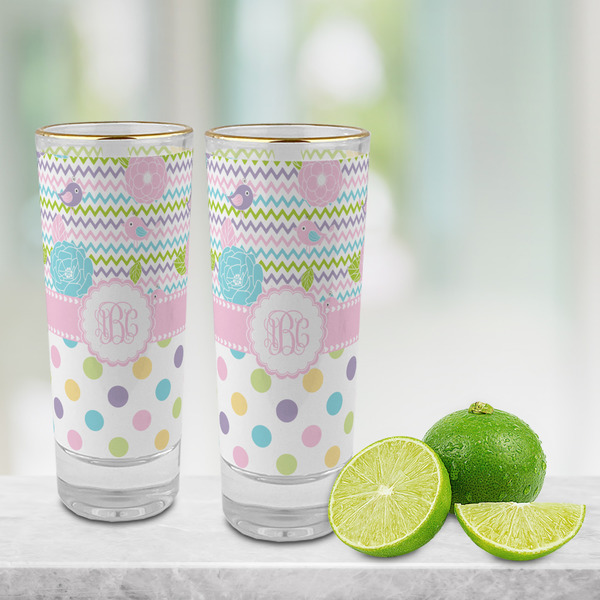 Girly Girl Glass Shot Glass - 2 oz - LIFESTYLE