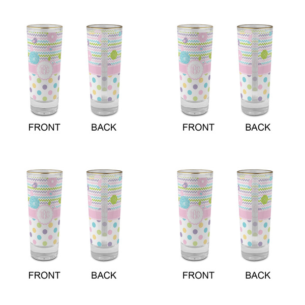 Girly Girl Glass Shot Glass - 2 oz - Set of 4 - APPROVAL