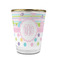 Girly Girl Glass Shot Glass - With gold rim - FRONT