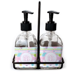 Girly Girl Glass Soap & Lotion Bottle Set (Personalized)