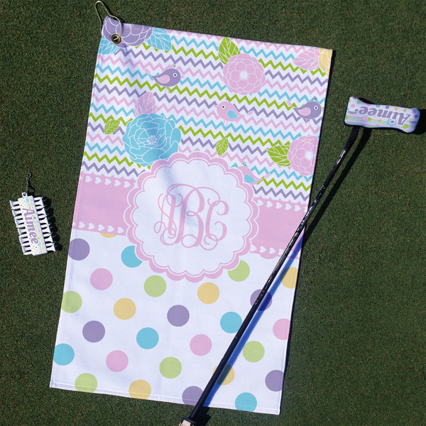 Custom Girly Girl Golf Towel Gift Set (Personalized)