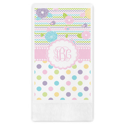 Girly Girl Guest Napkins - Full Color - Embossed Edge (Personalized)