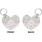 Girly Girl Heart Keychain (Front + Back)
