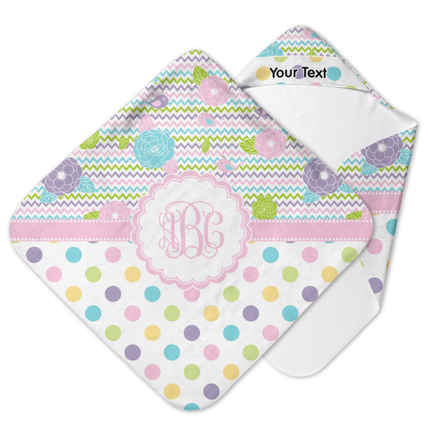 Custom Girly Girl Hooded Baby Towel (Personalized)