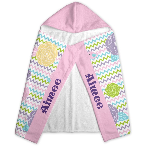 Girly Girl Hooded Towel - Folded