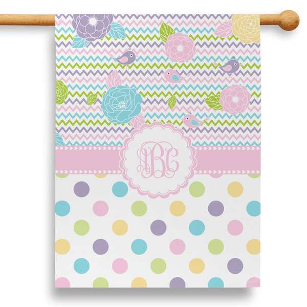 Custom Girly Girl 28" House Flag (Personalized)