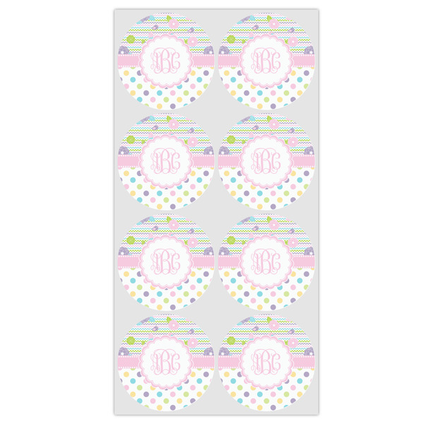 Girly Girl Icing Circle - Medium - Set of 8