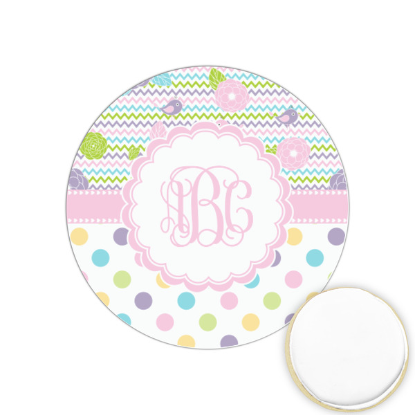 Custom Girly Girl Printed Cookie Topper - 1.25" (Personalized)