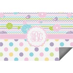 Girly Girl Indoor / Outdoor Rug - 6'x8' w/ Monogram
