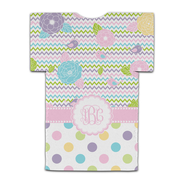 Girly Girl Jersey Bottle Cooler - BACK (flat)