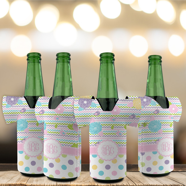 Girly Girl Jersey Bottle Cooler - Set of 4 - LIFESTYLE