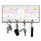 Girly Girl Key Hanger w/ 4 Hooks w/ Monogram