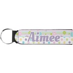 Girly Girl Neoprene Keychain Fob (Personalized)