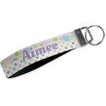 Girly Girl Webbing Keychain Fob - Small (Personalized)