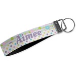 Girly Girl Webbing Keychain Fob - Large (Personalized)