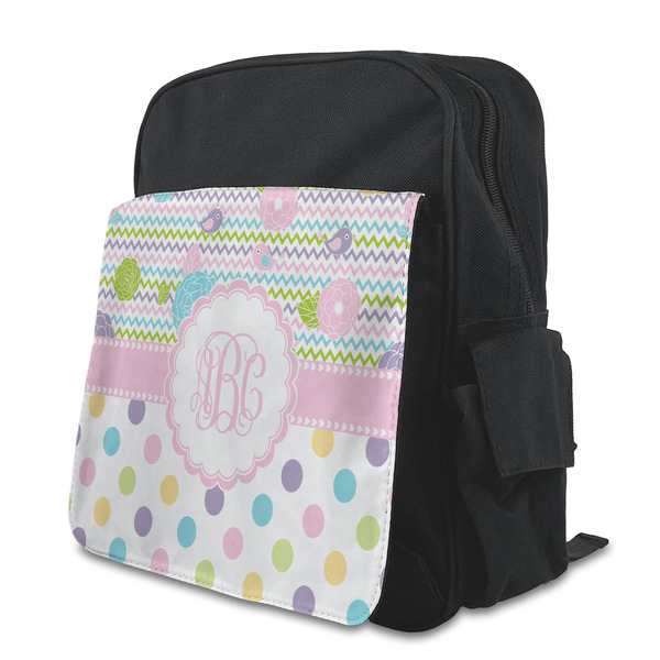 Custom Girly Girl Preschool Backpack (Personalized)