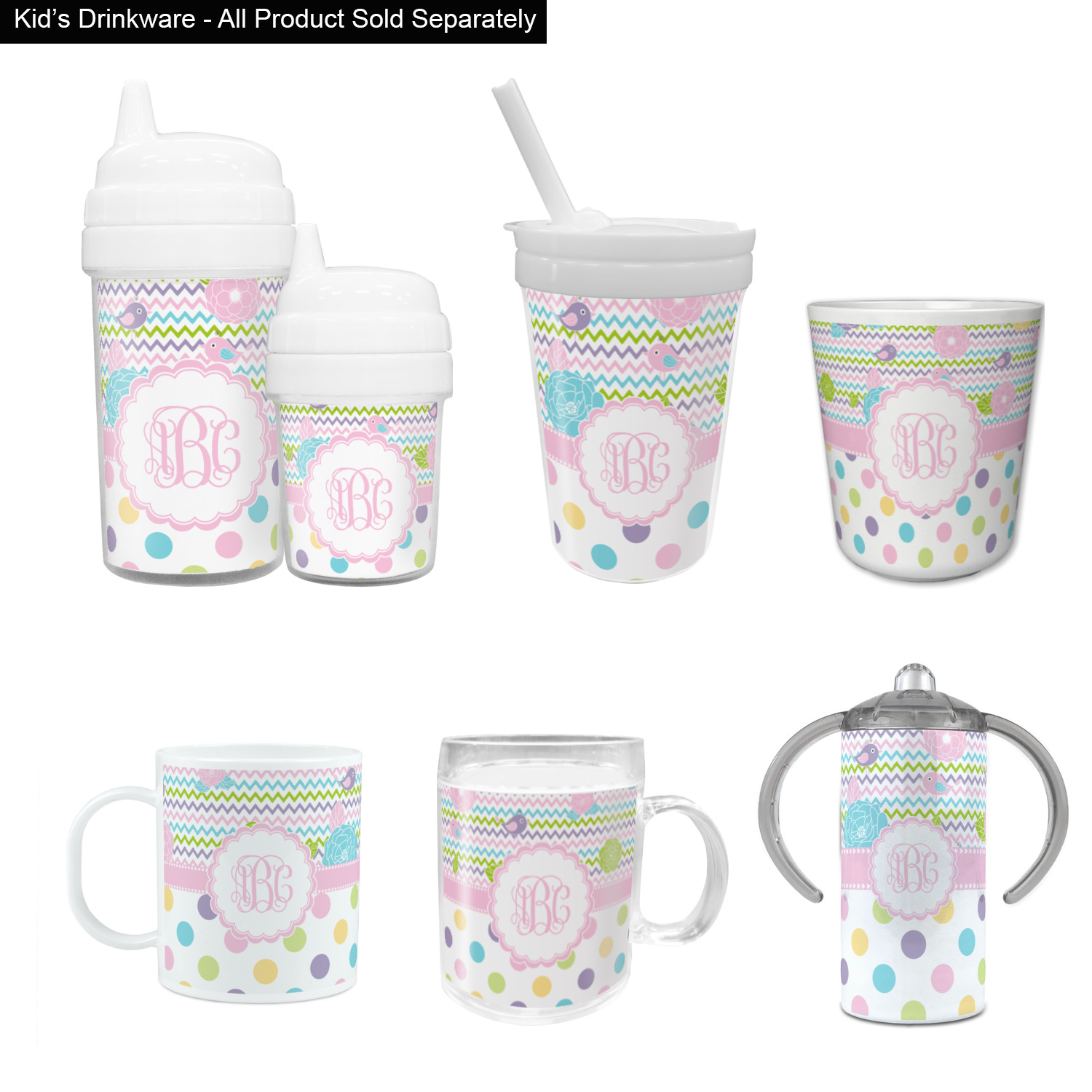 Girly Girl Sippy Cup with Straw (Personalized) YouCustomizeIt