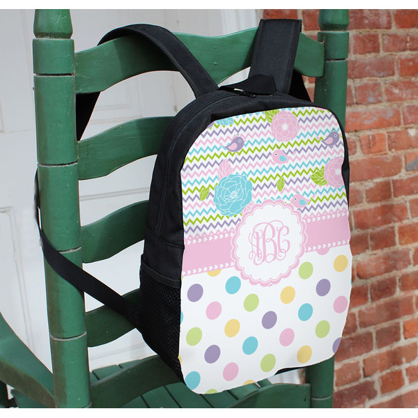 Girly Girl Kids Backpack - In Context