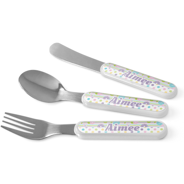 Custom Girly Girl Kid's Flatware (Personalized)