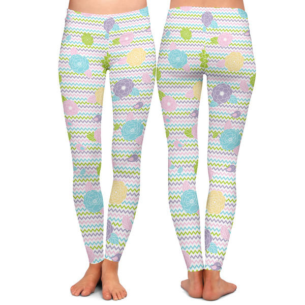 Girly Girl Ladies Leggings - Front and Back