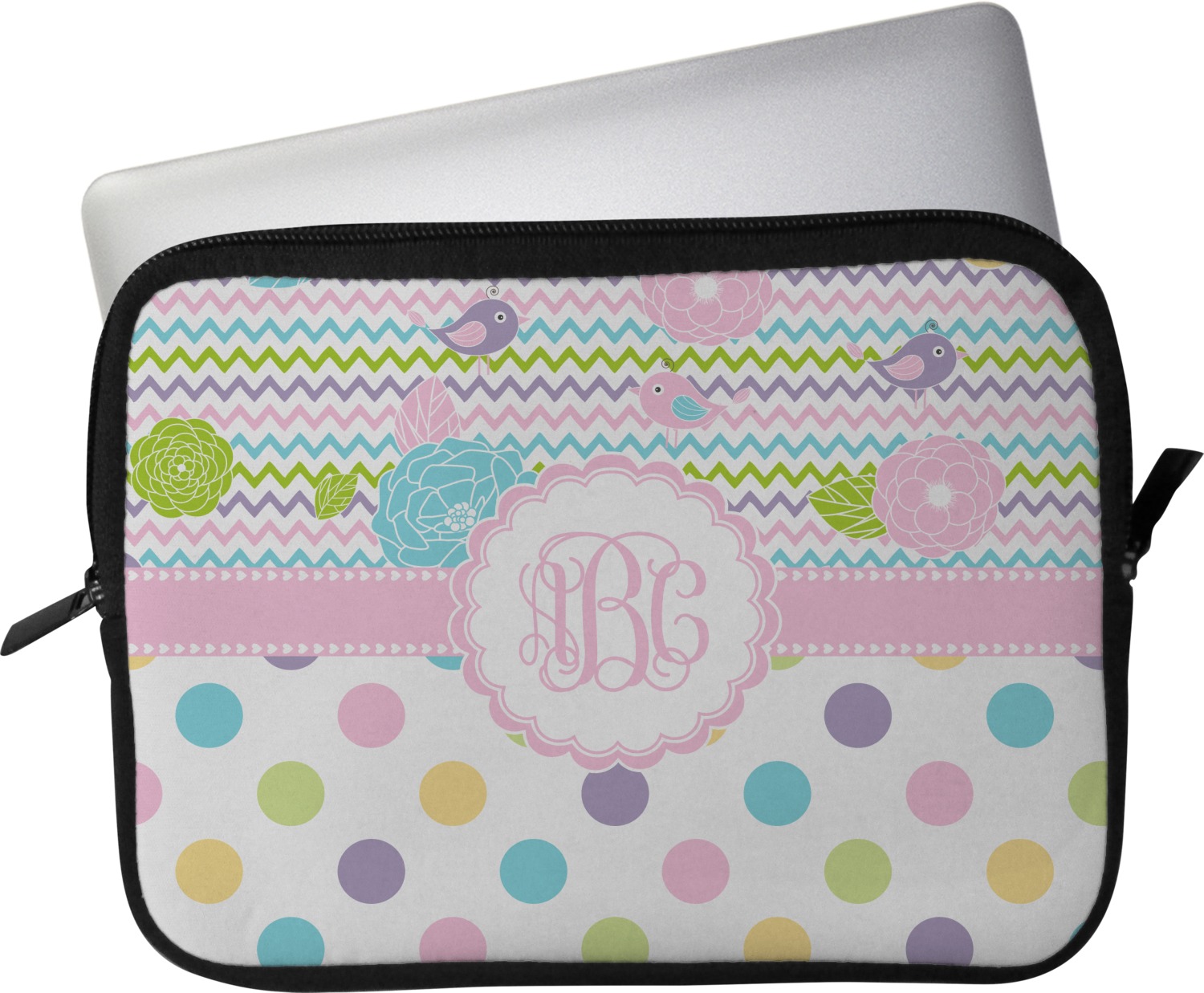 Girly Girl Laptop Sleeve / Case 13.75"x10.63" (Personalized