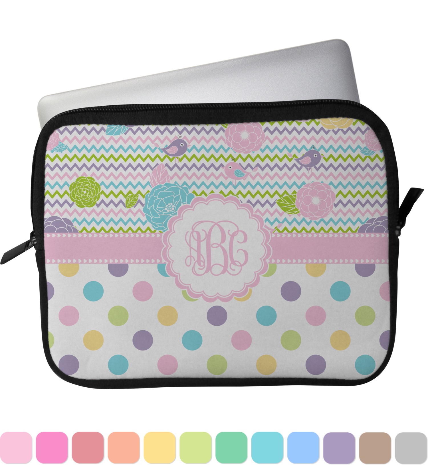 Girly Girl Laptop Sleeve / Case 15" (Personalized) YouCustomizeIt