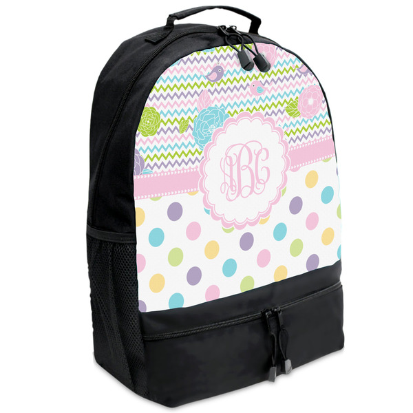 Custom Girly Girl Backpacks - Black (Personalized)