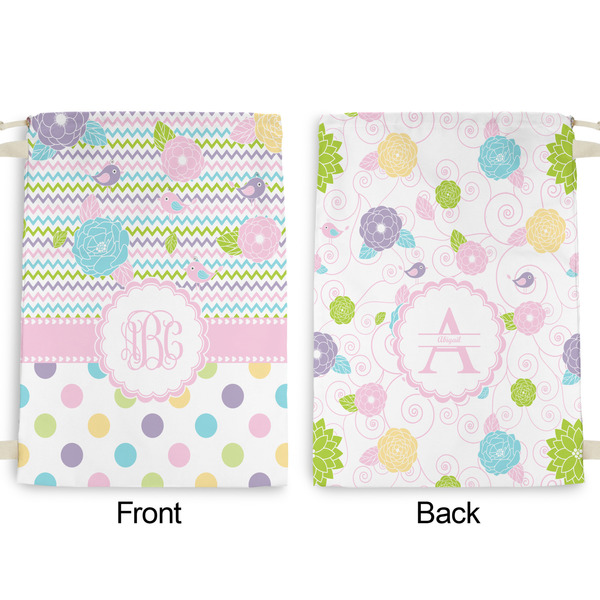 Girly Girl Large Laundry Bag - Front & Back View