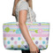 Girly Girl Large Rope Tote Bag - In Context View